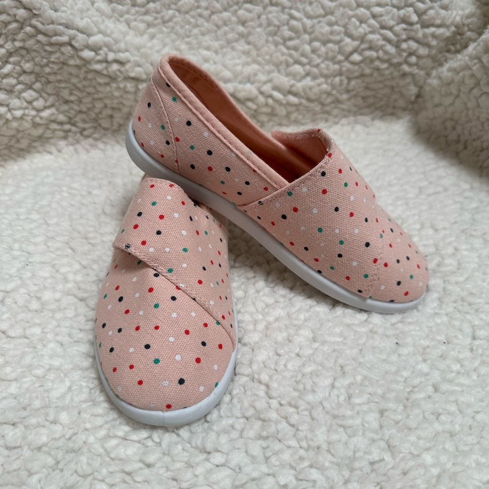 Polka Dot Kids Slip-On Shoes - Pink - New